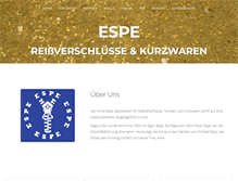 Tablet Screenshot of espe-online.de